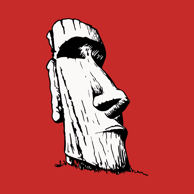 Moai Head by Benser Creative