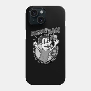 Internet Rage in Grayscale Phone Case