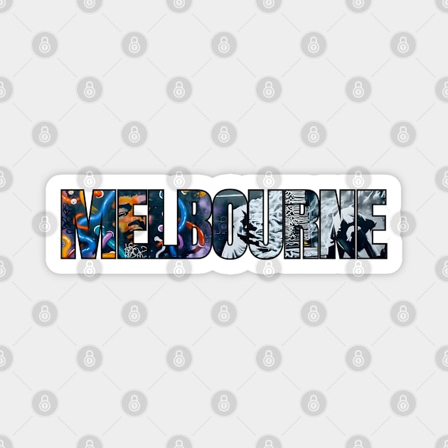 Melbourne Laneway Graffiti Magnet by Timeless Chaos