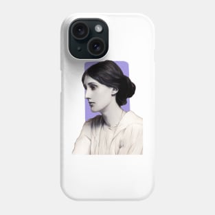 English Novelist Virginia Woolf illustration Phone Case