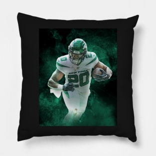 Breece Hall New York Sports Art Pillow