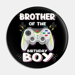 Brother of the Birthday Video Game Pin