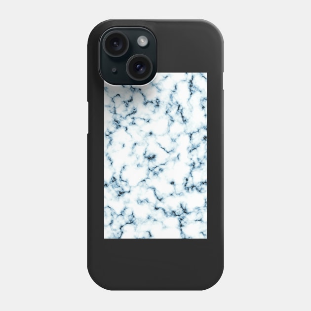 Dark Blue Marble Phone Case Phone Case by TRNCreative