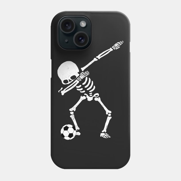 Halloween Dabbing Skeleton Soccer Ball T-Shirt Skeleton Dab Phone Case by vo_maria