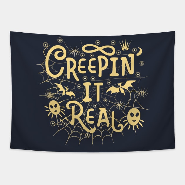 Creepin' It Real Tapestry by nefuku