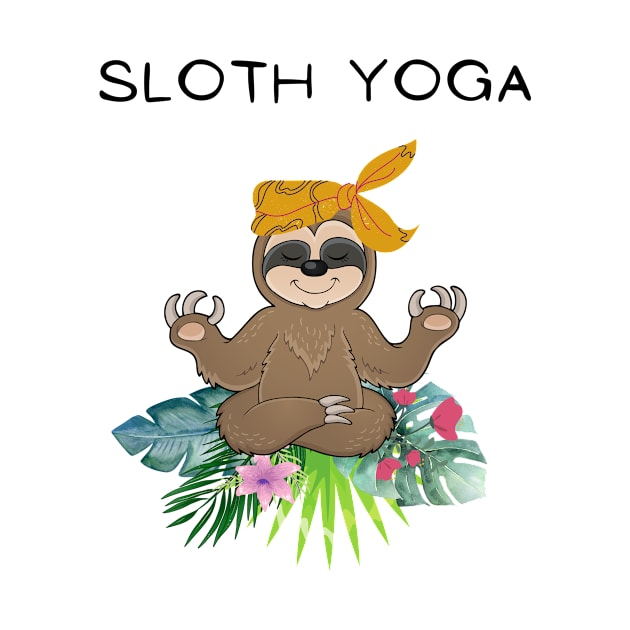 Sloth yoga by PEERDA MIX DESIGN