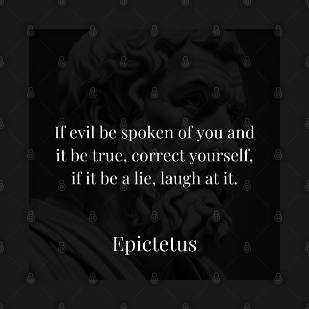 Epictetus's Wisdom: Rectify Truth, Embrace Laughter by Dose of Philosophy