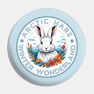 Arctic Hare Pin