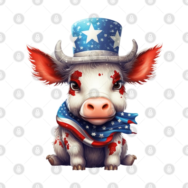 Patriot Farm Cow by Chromatic Fusion Studio