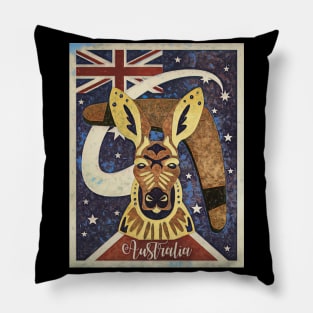 Australia kangaroo travel vacation trip idea gift trend Pillow