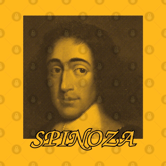 Baruch Spinoza Portrait by Braznyc
