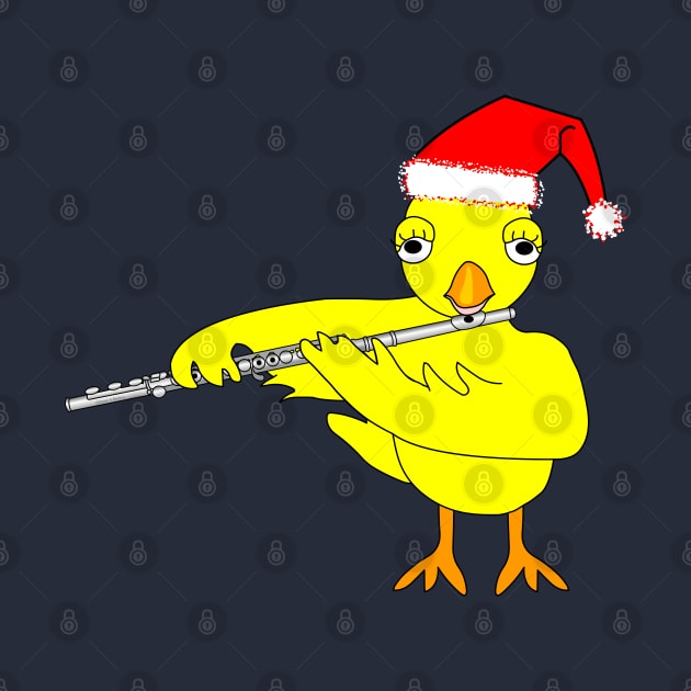 Santa Cap Flute Chick F by Barthol Graphics