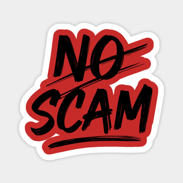 No Scam – Investigative Paintbrush Logo Magnet by THE CRYPTO PONZI SCHEME AVENGER