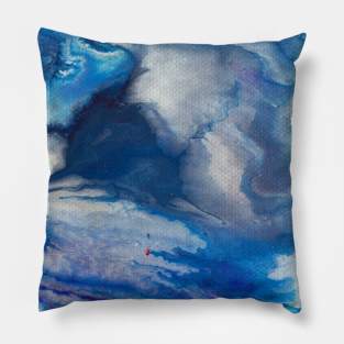 leak in the clouds Pillow