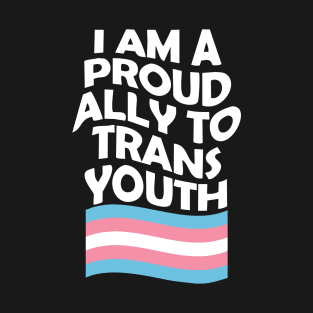 Proud Ally Transgender Youth LGBT Flag T-Shirt