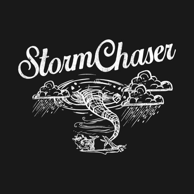 Vintage Storm Chaser Tornado Retro Logo by SolarEscape