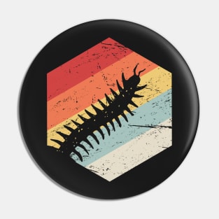 Retro 70s Centipede Pin