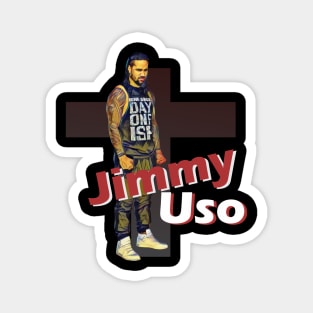 wrestle jimmy uso Magnet