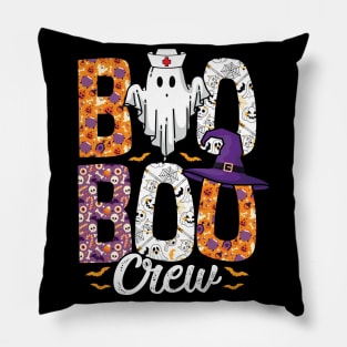 Boo Boo Crew Nurse Shirts Halloween Nurse Shirts for Women Pillow