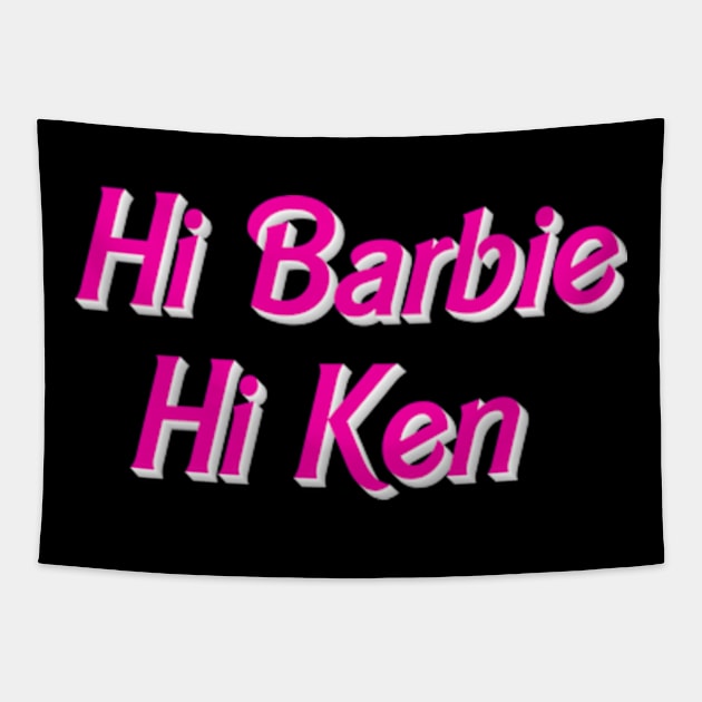 Hi Barbie Hi Ken Tapestry by TheRelaxedWolf