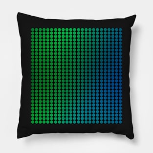 Dots green blue Pillow