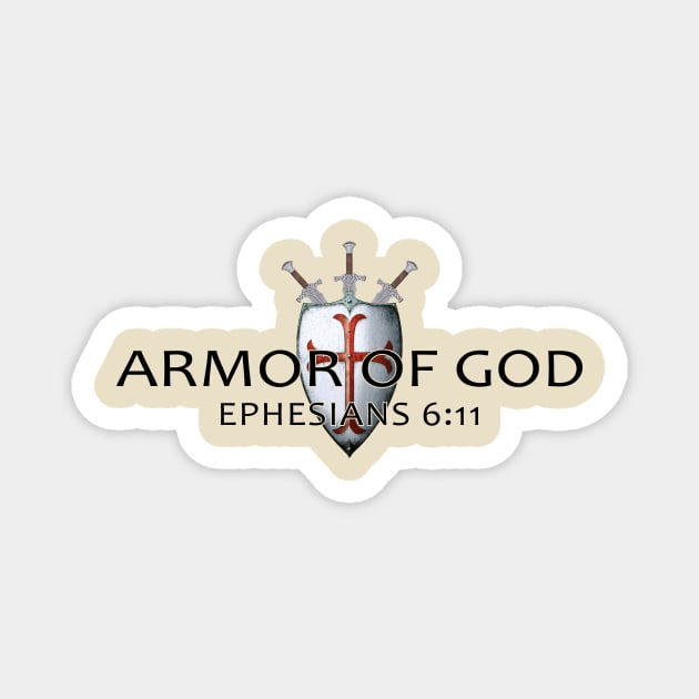 Armor Of God Magnet by Nifty T Shirts