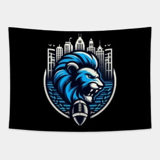 Detroit Lions Football Tapestry