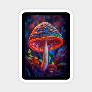 Mushroom Forest Calm Tranquil Nature Peaceful Season Outdoors Magnet