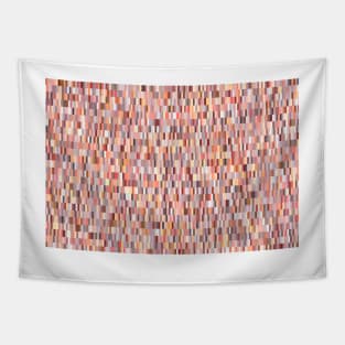 Peach, salmon and coral, pink shades, geometric pieces print Tapestry