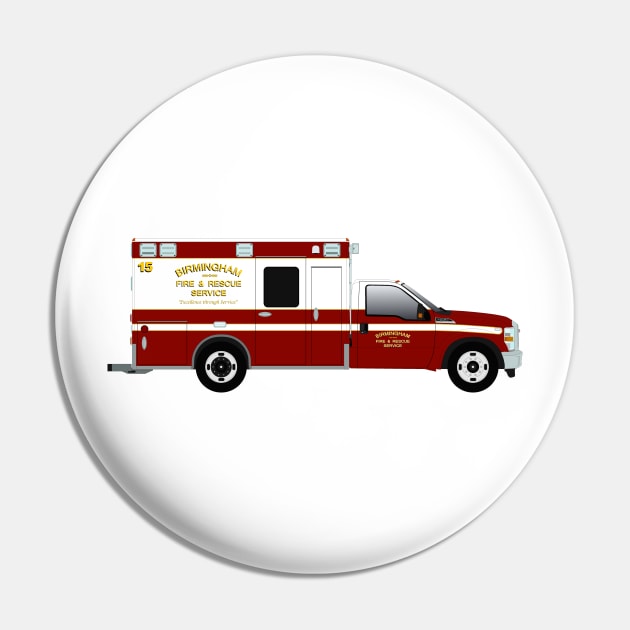 Birmingham Fire and Rescue Ambulance, Alabama Pin by BassFishin