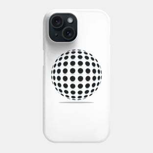 Black Polka Ball Pattern 1 Phone Case