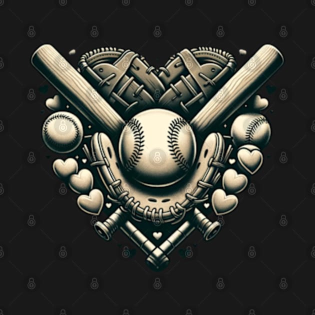 Baseball Valentine Steampunk by Cun-Tees!