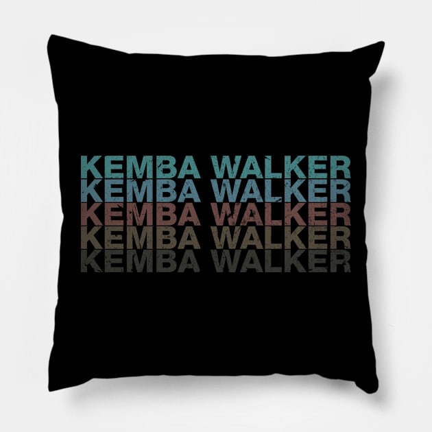 Vintage Proud Name Kemba Sports Birthday Retro Pillow by Cierra Bauch