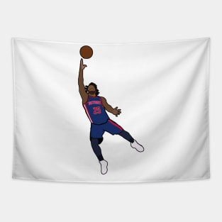 Derrick Rose NBA Detroit Pistons Tapestry