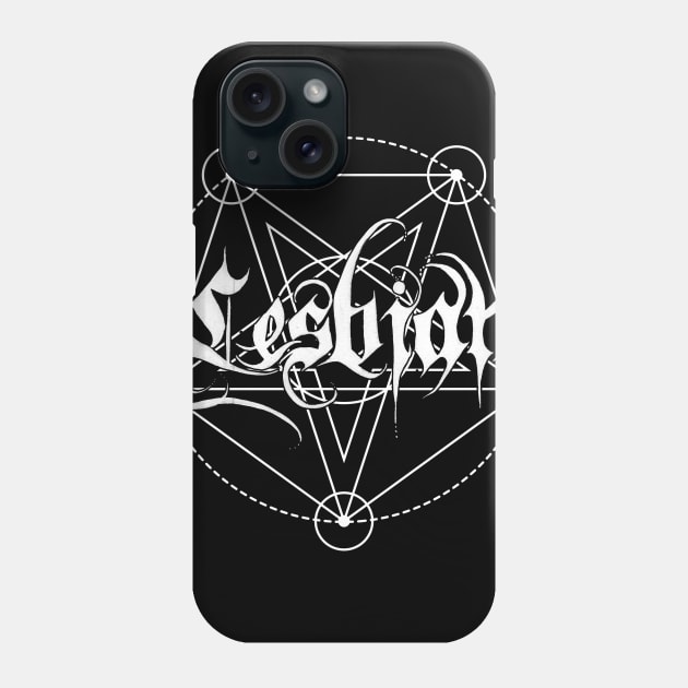 Heavy Metal LGBTQ Pride -Lesbian Phone Case by Manfish Inc.