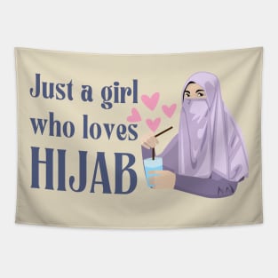 just a girl who loves hijab Tapestry