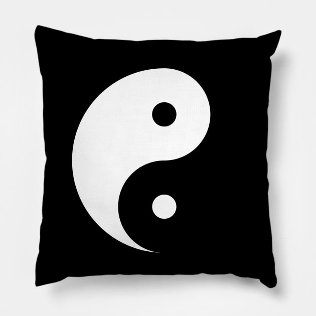 Yin Yang Pillow by retrorockit