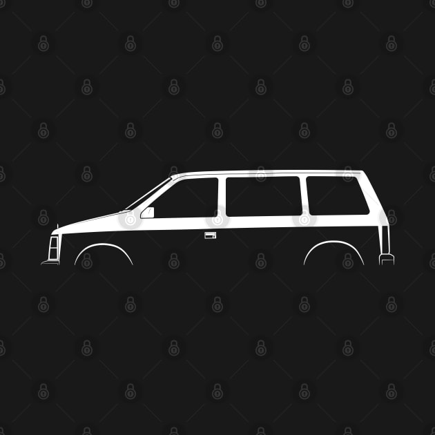 Dodge Caravan (1984) Silhouette by Car-Silhouettes