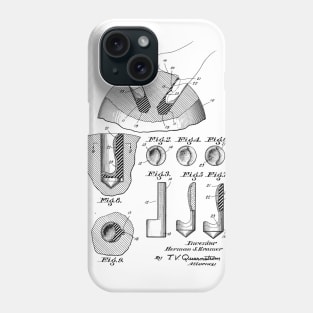 Bowling Ball Vintage Patent Hand Drawing Phone Case