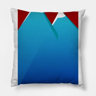 blue mountain Pillow