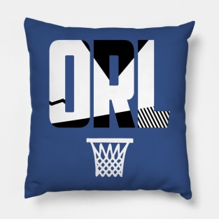 Retro Orlando Basketball Art Pillow