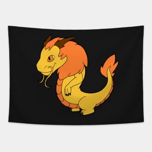 Yellow Chinese Dragon Tapestry