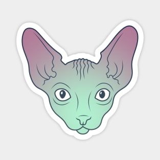 Alien Sphynx Cat Magnet