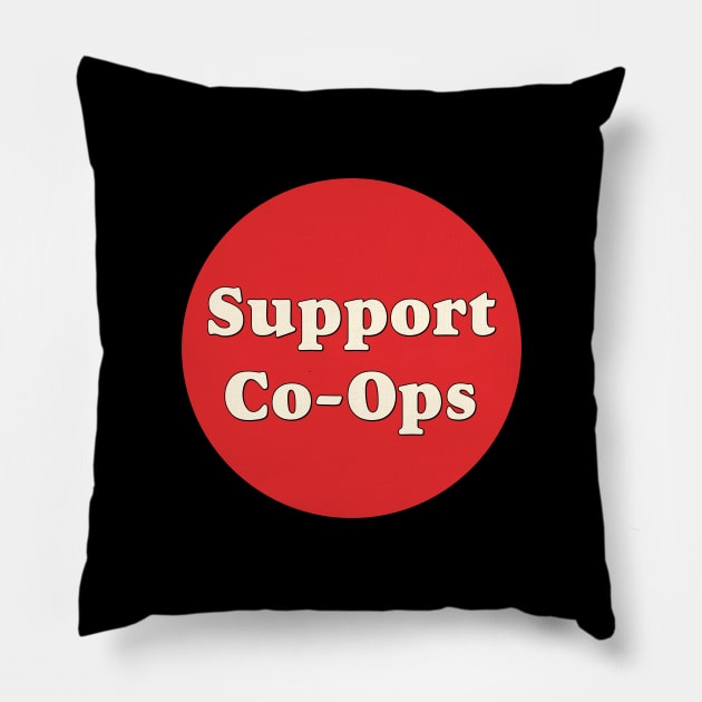 Support Worker Co-Ops Pillow by Football from the Left