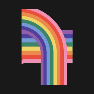 Lgbtiq+ Rainbow Wave T-Shirt