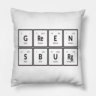 Greensburg City  | Periodic Table Pillow