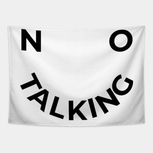 No Talking Smile Face - Light Tapestry