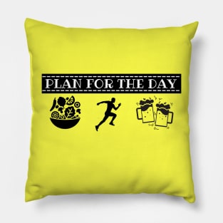 plan for the day V.2 Pillow