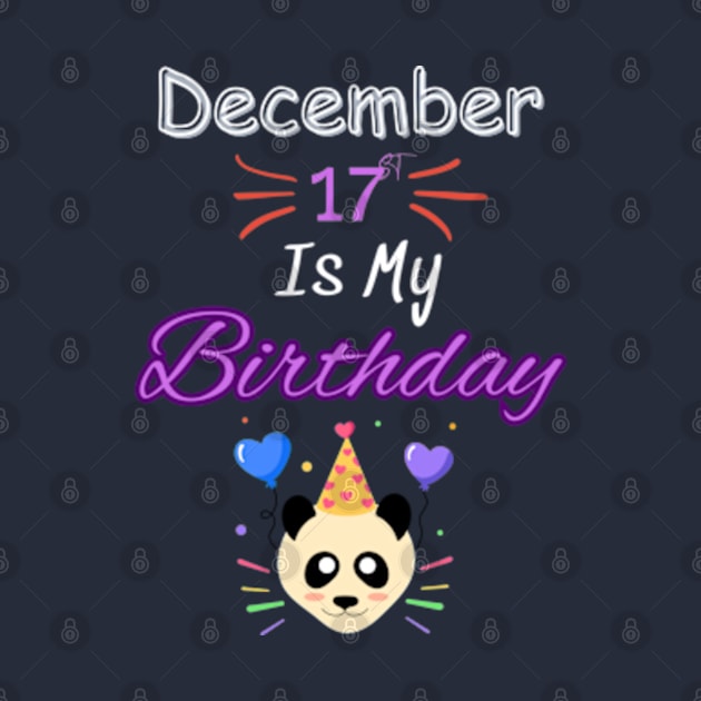 december 17 st is my birthday by Oasis Designs