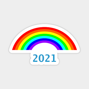 Small 2021 Rainbow Magnet